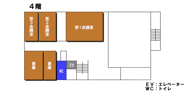 金木総合支所4階平面図