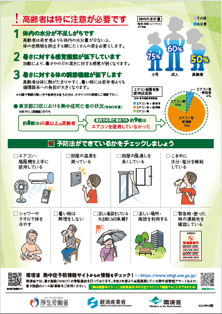 高齢者のための熱中症対策