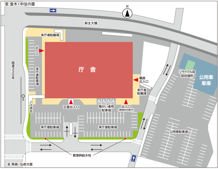 市役所駐車場