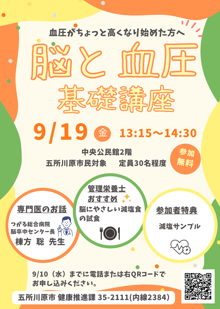脳と血圧基礎講座ちらし